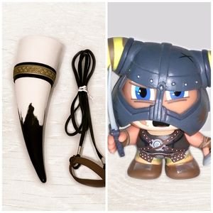 Vikings Drinking Horn and The Nord Figure.